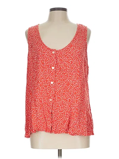 Pre-owned Old Navy Sleeveless Blouse In Red