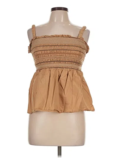 Pre-owned Old Navy Sleeveless Blouse In Tan