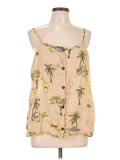 Pre-owned Old Navy Sleeveless Blouse In Tan