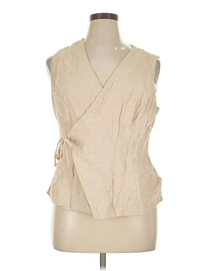 Pre-owned Old Navy Sleeveless Blouse In Tan