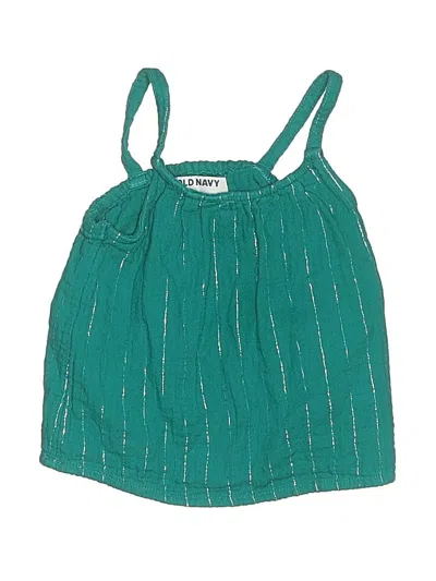 Pre-owned Old Navy Kids' Sleeveless Blouse In Teal