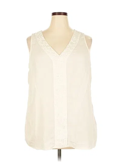 Pre-owned Old Navy Sleeveless Blouse In White