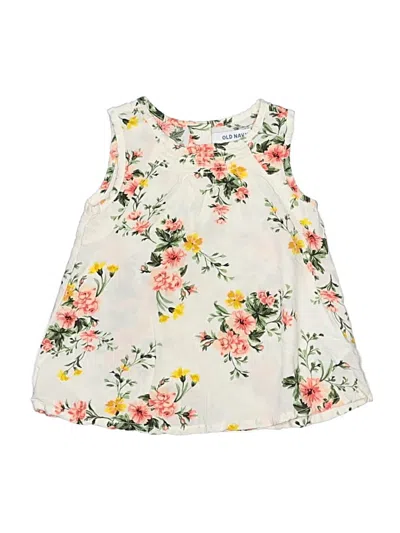 Pre-owned Old Navy Kids' Sleeveless Blouse In White