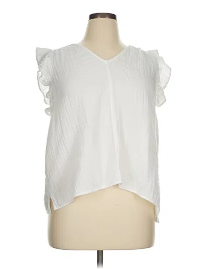 Pre-owned Old Navy Sleeveless Blouse In White