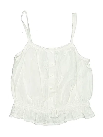 Pre-owned Old Navy Kids' Sleeveless Blouse In White