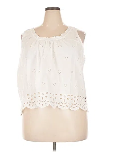 Pre-owned Old Navy Sleeveless Blouse In White