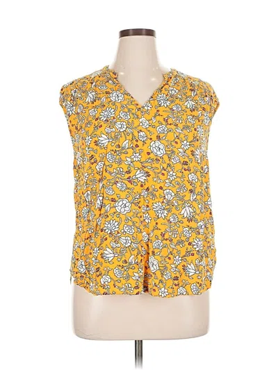 Pre-owned Old Navy Sleeveless Blouse In Yellow