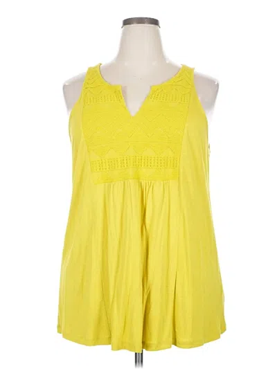 Pre-owned Old Navy Sleeveless Blouse In Yellow
