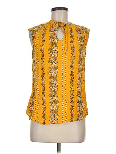 Pre-owned Old Navy Sleeveless Blouse In Yellow