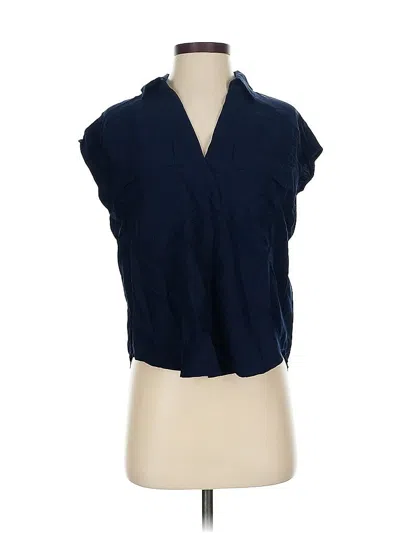 Pre-owned Old Navy Sleeveless Button Down Shirt In Blue