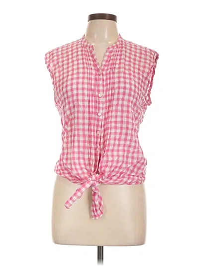 Pre-owned Old Navy Sleeveless Button Down Shirt In Pink