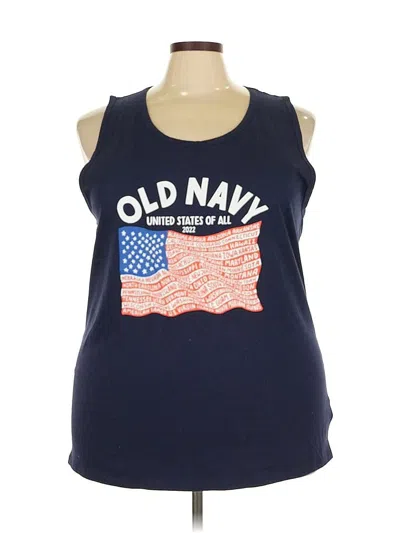Pre-owned Old Navy Sleeveless T-shirt In Blue