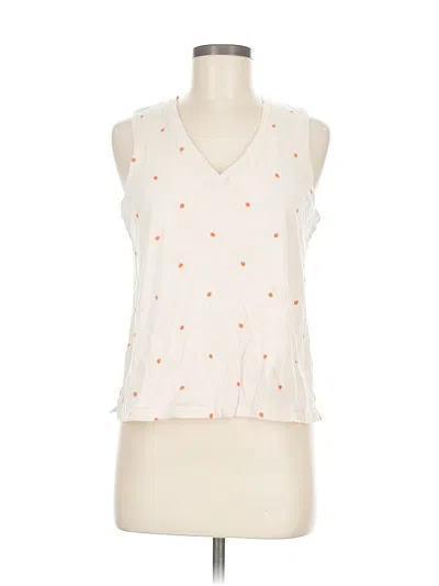 Pre-owned Old Navy Sleeveless T-shirt In White