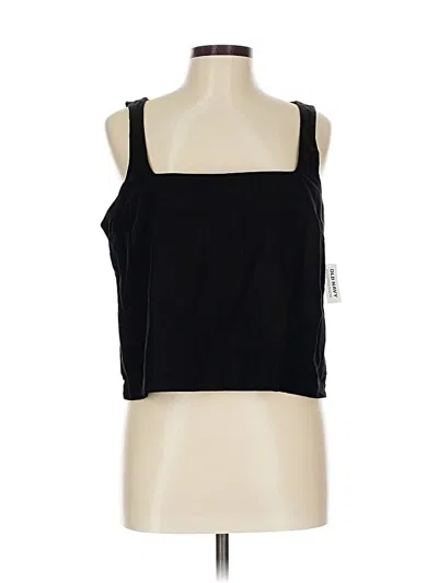 Old Navy Sleeveless Top Black Square Neckline Tops