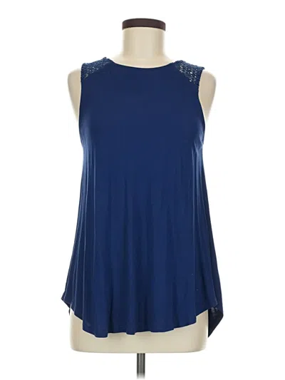 Pre-owned Old Navy Sleeveless Top Blue Halter Neckline Tops