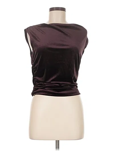 Pre-owned Old Navy Sleeveless Top Burgundy One Shoulder Neckline Tops