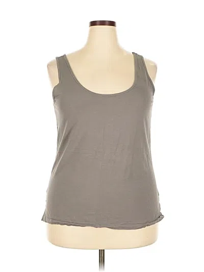 Pre-owned Old Navy Sleeveless Top Gray Scoop Neck Tops