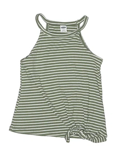 Pre-owned Old Navy Kids' Sleeveless Top Green Halter Neckline Tops