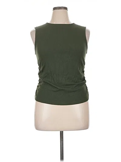 Pre-owned Old Navy Sleeveless Top Green Halter Neckline Tops