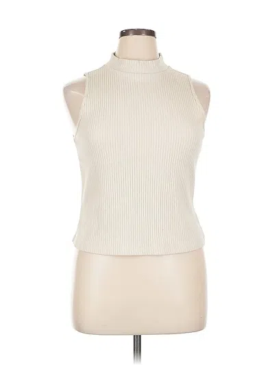 Pre-owned Old Navy Sleeveless Top Ivory Halter Neckline Tops In White