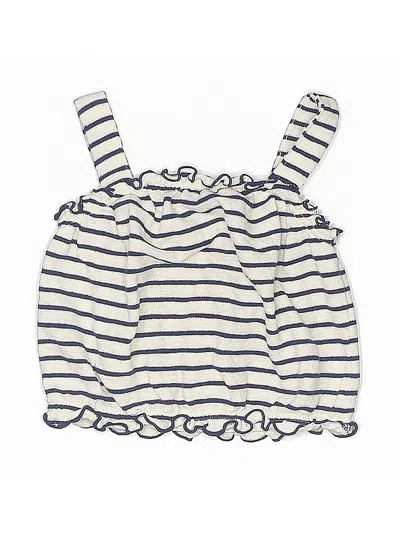 Pre-owned Old Navy Kids' Sleeveless Top Ivory Halter Neckline Tops In White