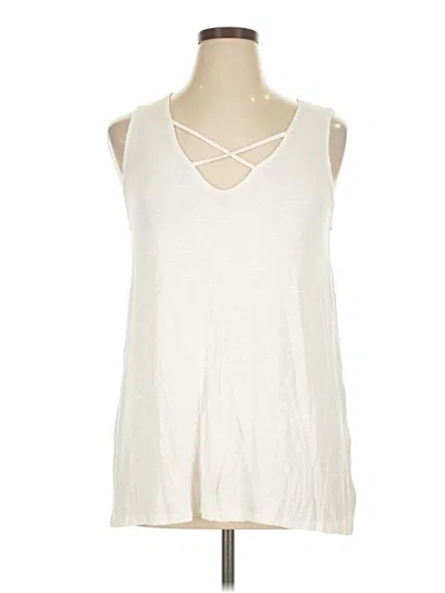 Pre-owned Old Navy Sleeveless Top Ivory Halter Neckline Tops In White