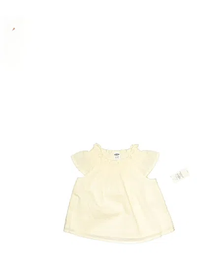 Old Navy Kids' Sleeveless Top Ivory Keyhole Neckline Tops In White