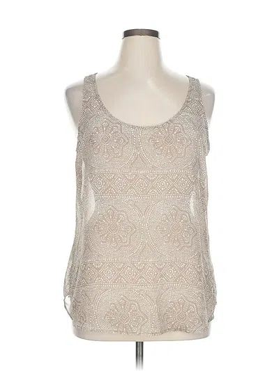 Pre-owned Old Navy Sleeveless Top Ivory Scoop Neck Tops In White