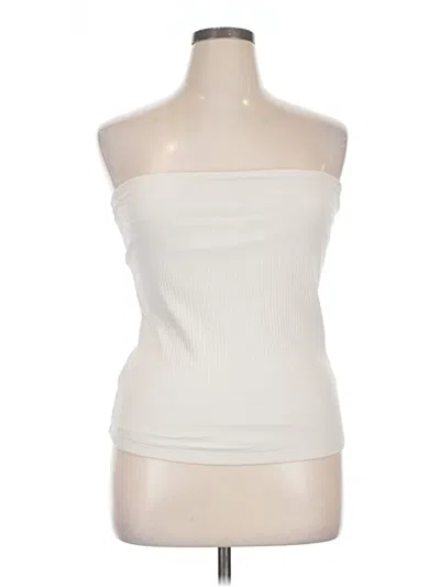 Pre-owned Old Navy Sleeveless Top Ivory Strapless Neckline Tops In White