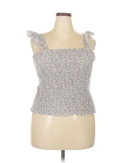 Pre-owned Old Navy Sleeveless Top Ivory Sweetheart Neckline Tops In White