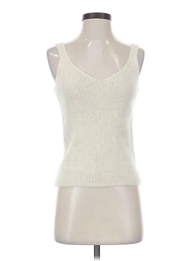 Pre-owned Old Navy Sleeveless Top Ivory Sweetheart Neckline Tops In White