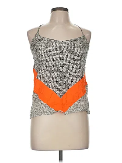 Pre-owned Old Navy Sleeveless Top Orange Halter Neckline Tops