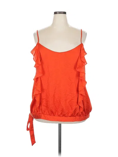 Pre-owned Old Navy Sleeveless Top Orange Sweetheart Neckline Tops