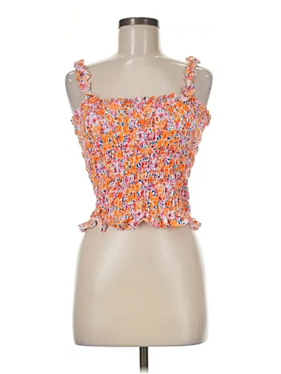 Pre-owned Old Navy Sleeveless Top Orange Sweetheart Neckline Tops
