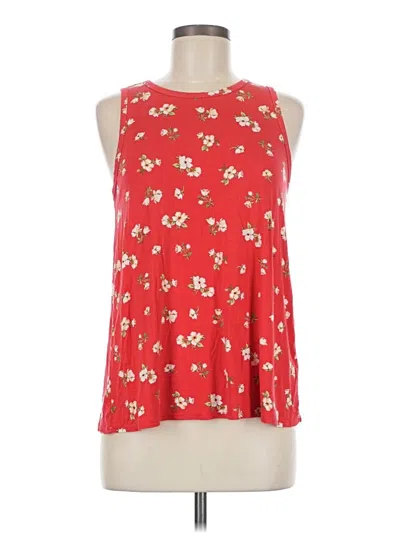Pre-owned Old Navy Sleeveless Top Red Halter Neckline Tops