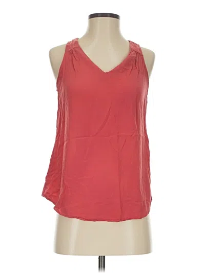 Pre-owned Old Navy Sleeveless Top Red Scoop Neck Tops