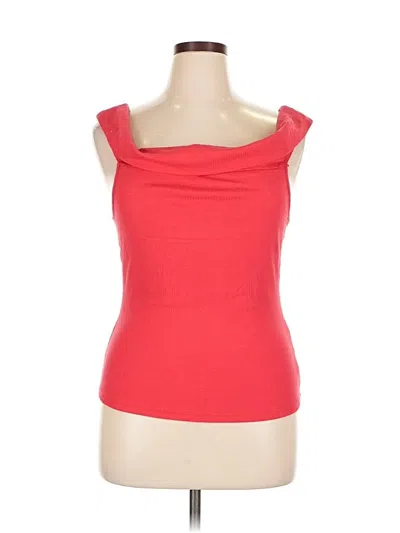 Pre-owned Old Navy Sleeveless Top Red Strapless Neckline Tops