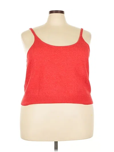 Pre-owned Old Navy Sleeveless Top Red Strapless Neckline Tops