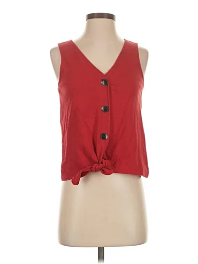Pre-owned Old Navy Sleeveless Top Red Sweetheart Neckline Tops