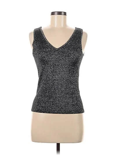 Pre-owned Old Navy Sleeveless Top Silver V Neck Tops