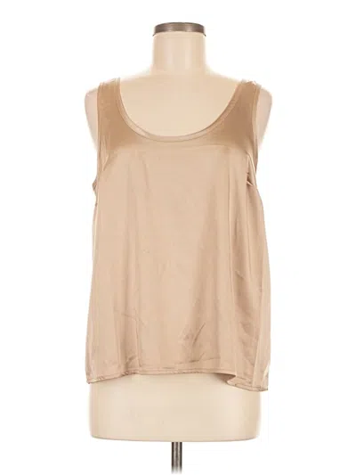 Pre-owned Old Navy Sleeveless Top Tan Scoop Neck Tops In Brown