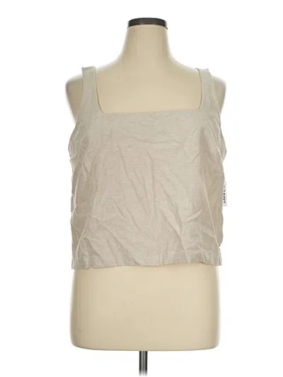 Old Navy Sleeveless Top Tan Square Neckline Tops