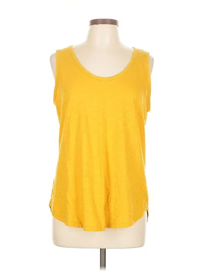 Pre-owned Old Navy Sleeveless Top Yellow Scoop Neck Tops