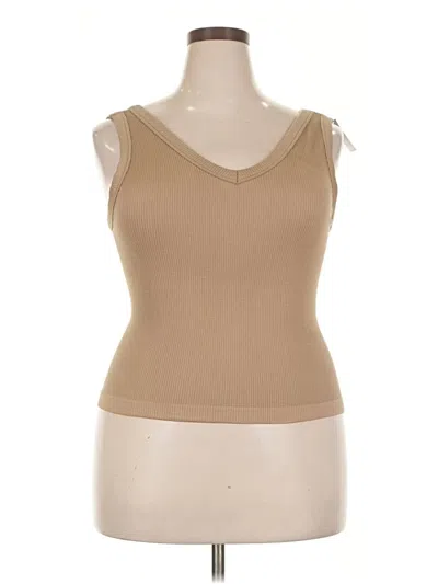 Old Navy Sleeveless T-shirt In Brown