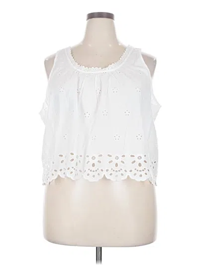 Old Navy Sleeveless T-shirt In White