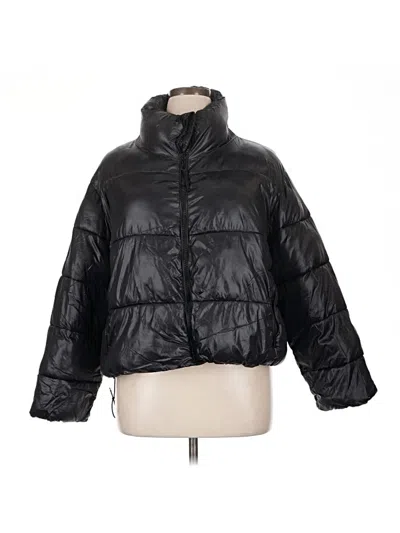Pre-owned Old Navy Snow Jacket In Black