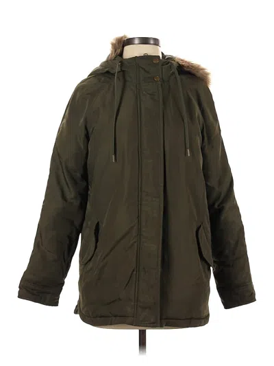 Pre-owned Old Navy Snow Jacket In Green