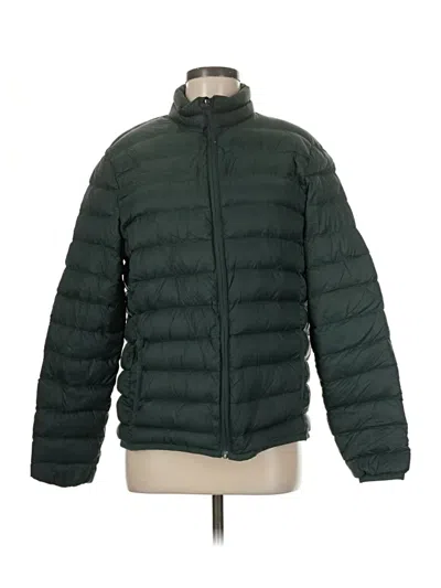 Pre-owned Old Navy Snow Jacket In Green