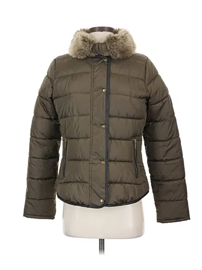 Pre-owned Old Navy Snow Jacket In Green