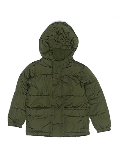 Pre-owned Old Navy Kids' Snow Jacket In Green